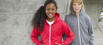 Kids Heather Hoodie